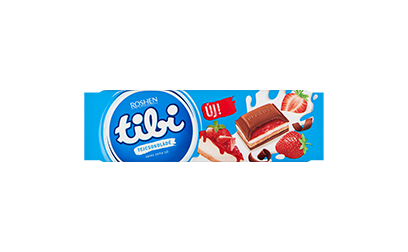 tibi tejcsokoládé tejkrém és eper ízű zselés töltelék és keksz 275g