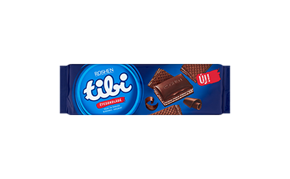 tibi étcsokoládé tej és kakaókrémmel, kakaós ostyával 265g