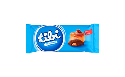 tibi tejcsokoládé karamell töltelékkel 87g