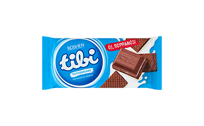 tibi tejcsokoládé tejkrémmel és kakaós ostyával 90g