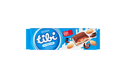 tibi tejcsokoládé földimogyoró, földimogyorókrém és karamell 295g